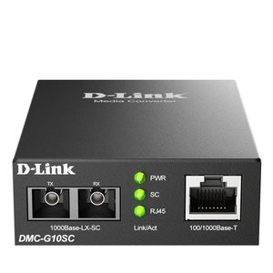 D-Link - DMC-G10SC - Mini Mediaconverter - Zwart - Stroomvoorziening