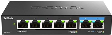 D-Link DMS-107/E Ethernet Switch 5 + 2 poorten