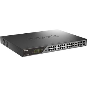 D-Link DSS-200G-28MP/E netwerk-switch Managed L2 Gigabit Ethernet (10/100/1000) Power over Ethernet (PoE) 1U Grijs