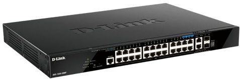 D-Link - DGS-1520-28MP - Netwerkschakelaar - Zwart - 28 Poorten, 370W PoE