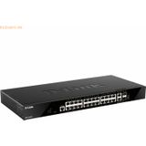 D-link - DGS-1520-28/E - Smart Managed Switch - Zwart - 28 Poorten, 128 Gbps Switching Capaciteit