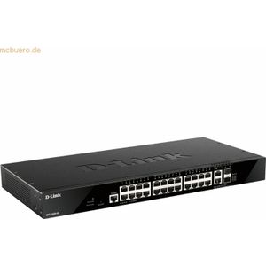 D-link - DGS-1520-28/E - Smart Managed Switch - Zwart - 28 Poorten, 128 Gbps Switching Capaciteit
