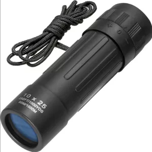 Barska Lucid View Verrekijker 10x25 – Compact, Opvouwbaar, Met BK-7 Prisma’s, Rubberen Behuizing, Ideaal Voor Vogels Kijken, Wandelen En Reizen
