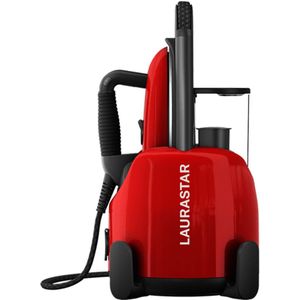 Laurastar Lift Original Red - 3in1 Nomadisch Stoomstation, Strijkt, verzacht en zuivert uw textiel, Hygiënische Stoom, Design, Res