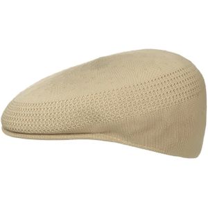 Kangol, Accessoires, Heren, Beige, S, Polyester, Ventair Beige Platte Pet Ultralicht Stof