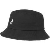 Kangol Washed bucket hoed met logoborduring