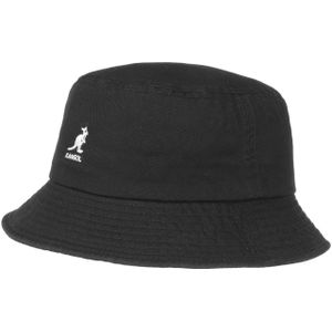Kangol Washed bucket hoed met logoborduring