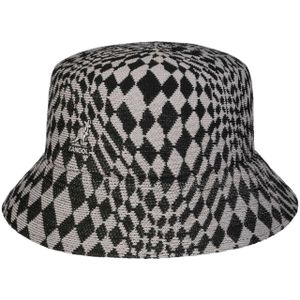 Warped Check Bucket Stoffen Hoed by Kangol Stoffen hoeden