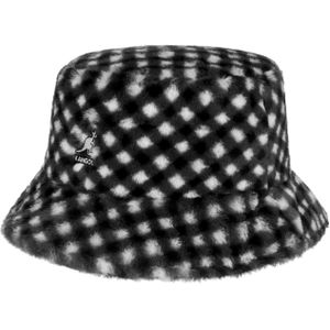 Faux Fur Check Bucket Stoffen Hoed by Kangol Stoffen hoeden