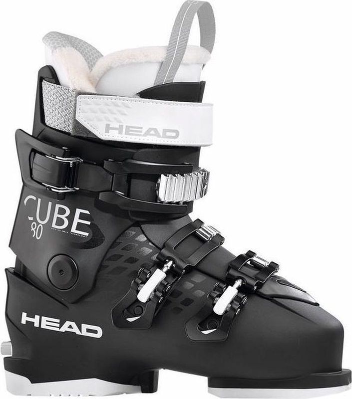 HEAD - Advant Edge - Skischoenen - Zwart/Rood - 4 Gespen - Power Strap