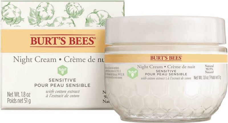 Burt's Bees Sensitive Night Cream Gezichtscrème 50 g