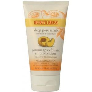 Burt's Bees Peach & Willowbark Deep Pore Scrub Gezichtsscrub en -peeling 110 g
