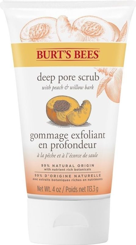 Burt's Bees Gezichtscrub peach & willowbark 110g