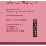 Burt´s Bees Tinted Lip Balm Pink Blossom (gefärbter Lippenpflegestift, in neutralem Farbton, sehr dezent, Lippenbalsam, Pflege, natürliche Inhaltsstoffe) 501106