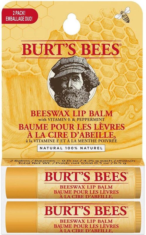 Burt' Bees Beeswax Lip Balm 2 Pack 2xg
