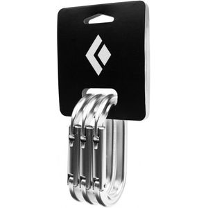 Black diamond Oval Keylock 3 Pack Slot Polished All Sizes