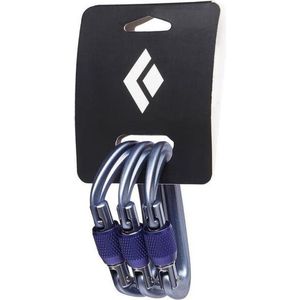 Black Diamond Liteforge Screwgate 3 Pack Schroefkarabiner (grijs)