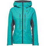 Black Diamond Womens Dawn Patrol Hybrid Shell Regenjas (Dames |turkoois |waterdicht)
