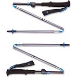 Black Diamond - Trail / running stokken - Distance Flz Pewter voor Unisex van Aluminium - Maat 140 cm - Grijs