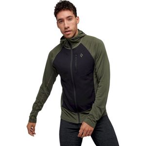 Black Diamond - M Coefficient LT Hybrid Hoody Tundra-Black voor Heren van Nylon - Maat 167-184 cm - Groen