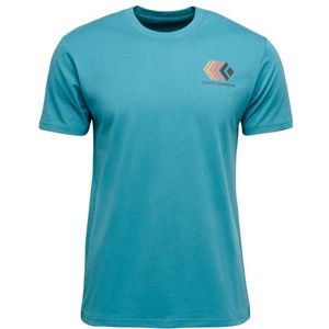 Black Diamond - Faded SS Tee Creek Blue - T-shirt - Blauw - Heren van Katoen