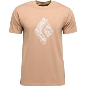 Black Diamond - Engineered Diamond SS Tee - T-shirt - Beige - Biologisch Katoen