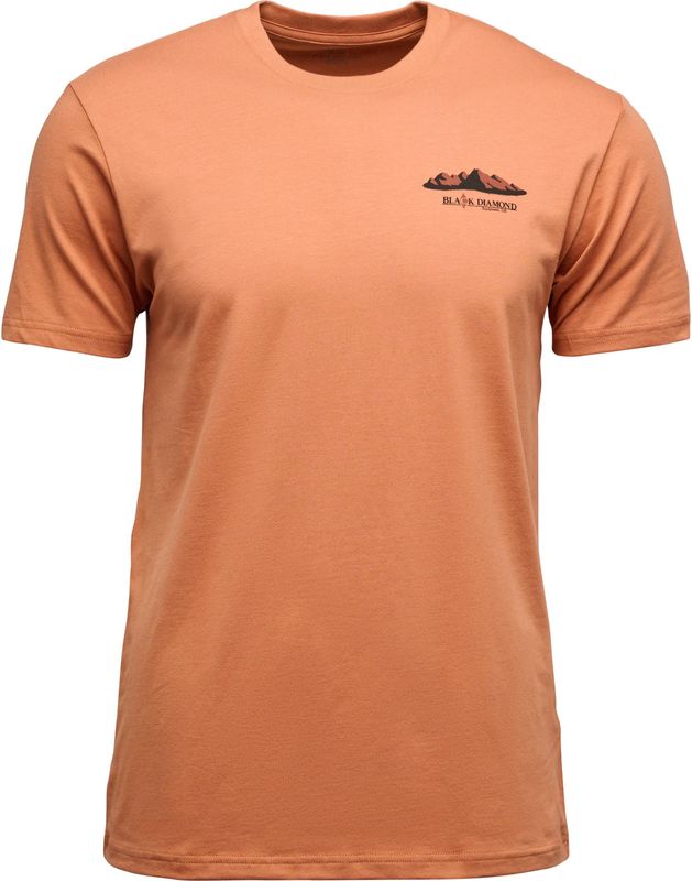 Black Diamond - Mountainscape SS Tee - T-shirt - Moab Brown - Heren van Katoen