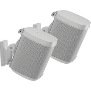 Sanus Paar verstelbare wandhouders voor SONOS ONE, PLAY:1 en PLAY:3 luidsprekers (wit)