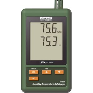 Extech SD500 - vochtigheid - temperatuur - datalogger - data op sd kaart in excel formaat