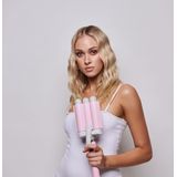 Mermade Pro Hair Waver - Haarkrultang - Roze Wafeltang - GolvenKrultang - 32mm Pink