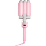 Mermade Pro Hair Waver - Haarkrultang - Roze Wafeltang - GolvenKrultang - 32mm Pink