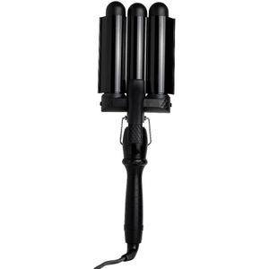 Mermade Pro Waver 32 mm drievoudige krultang voor het Haar Black 1 st