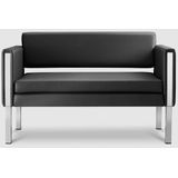 Bisley Sofa Only 2-Sitzer Kunstleder HxBxT 73x123x63cm schwarz