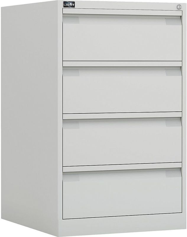 BISLEY ECO Karteischrank reinweiß 4 Schubladen 57,0 x 62,2 x 91,5 cm