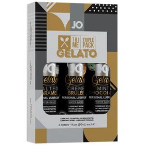 JO Gelato Tri Me Triple Pack - Glijmiddel op Waterbasis - 3x30ml