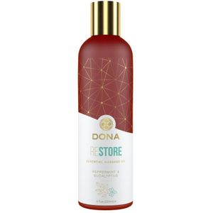 Dona - Essential Massage Olie Pepermunt & Eucalyptus - 120 ml