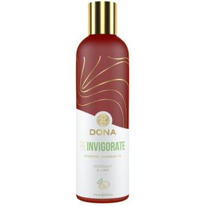 Dona - Essential Massage Olie Reinvigorate Kokosnoot Limoen 120 ml