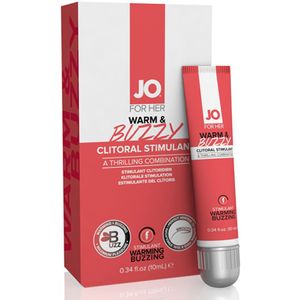 System JO WARM & BUZZY FOR HER clitorisstimulator 10 ml