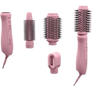 Mermade Interchangable Blow Dry Brush - Föhnborstel - 2 in 1 Warmteborstel - drie verschillende opzetstukken - 1200W Pink