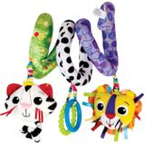 Lamaze Buigzame Activiteiten Spiraal - Grijp- en bijtspeelgoed - Educatief Babyspeelgoed - Spelen en ontdekken