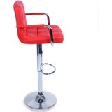 2er Set Barhocker Barstuhl Tresenhocker Küchenhocker Loungesessel Esszimmerstuhl Rot - Tresko