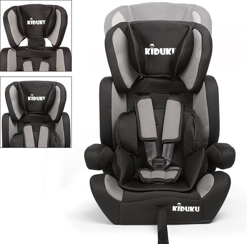 KIDUKU Autokindersitz Kindersitz 9-36 kg (1-12 Jahre), Autositz ECE R 129/03, Kinderautositz Gruppe 1/2/3