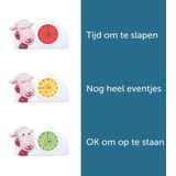 Sam Slaaptrainer - Met nachtlamp functie en slaaptimers - Roze / Wit