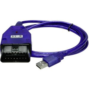 Adapter - OBD II Interface - Blauw - Geschikt voor Voertuigen van 1995 tot 2004