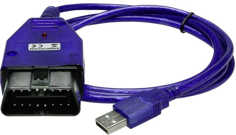 Adapter - OBD II Interface - Blauw - Geschikt voor Voertuigen van 1995 tot 2004