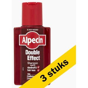 3x Alpecin Double Effect shampoo (200 ml)
