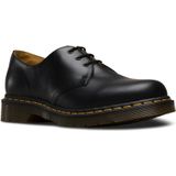 Dr. Martens, Zwarte platte schoenen met leren en stoffen voering Zwart, Dames, Maat:36 EU