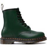 Dr. Martens - Donkergroene Leren Veterschoenen - Dames