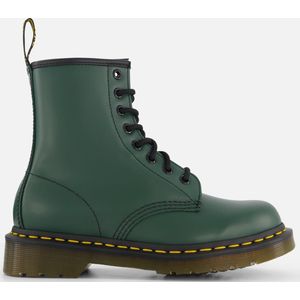 Dr. Martens - Donkergroene Leren Veterschoenen - Dames