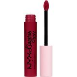 Nyx Professional Makeup Lip Lingerie Sizzlin Matte, niet overdraagbare lippenstift Donkerrood